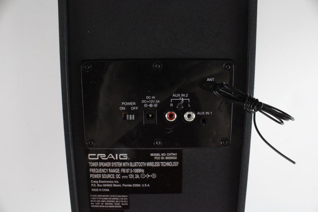 craig bluetooth tower