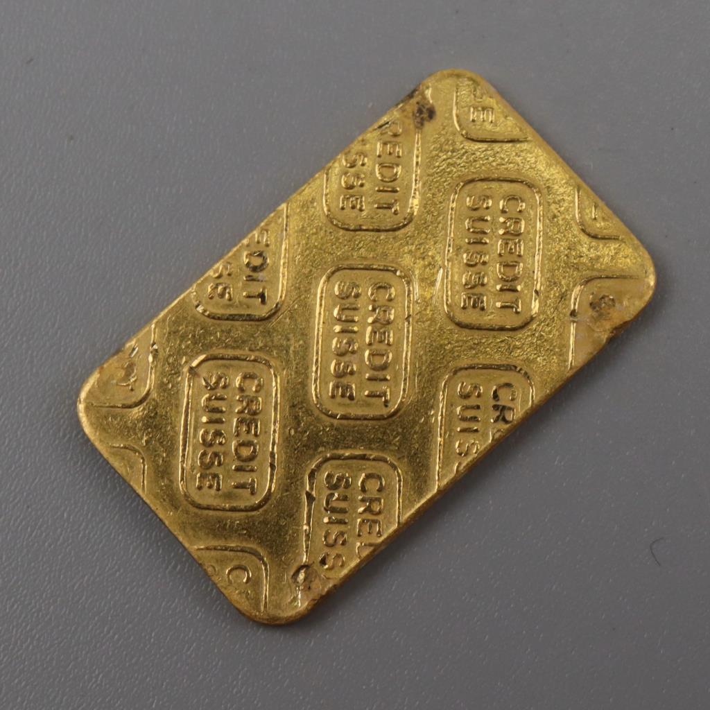 Credit Suisse 5g Fine Gold Bar Property Room