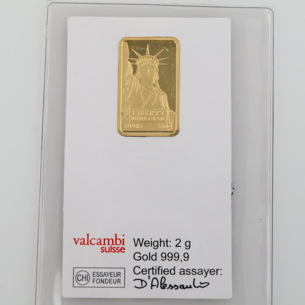 Credit Suisse Fine Gold 2g Bar