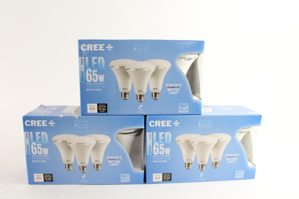 Cree Daylight LED 65W Replacement Flood Light Bulb 3-Packs, 3 Pieces ...