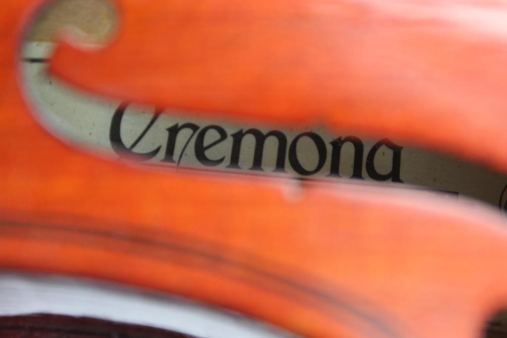 Cremona Fecit Anno Domini 19 Violin With Bow And Case Property Room