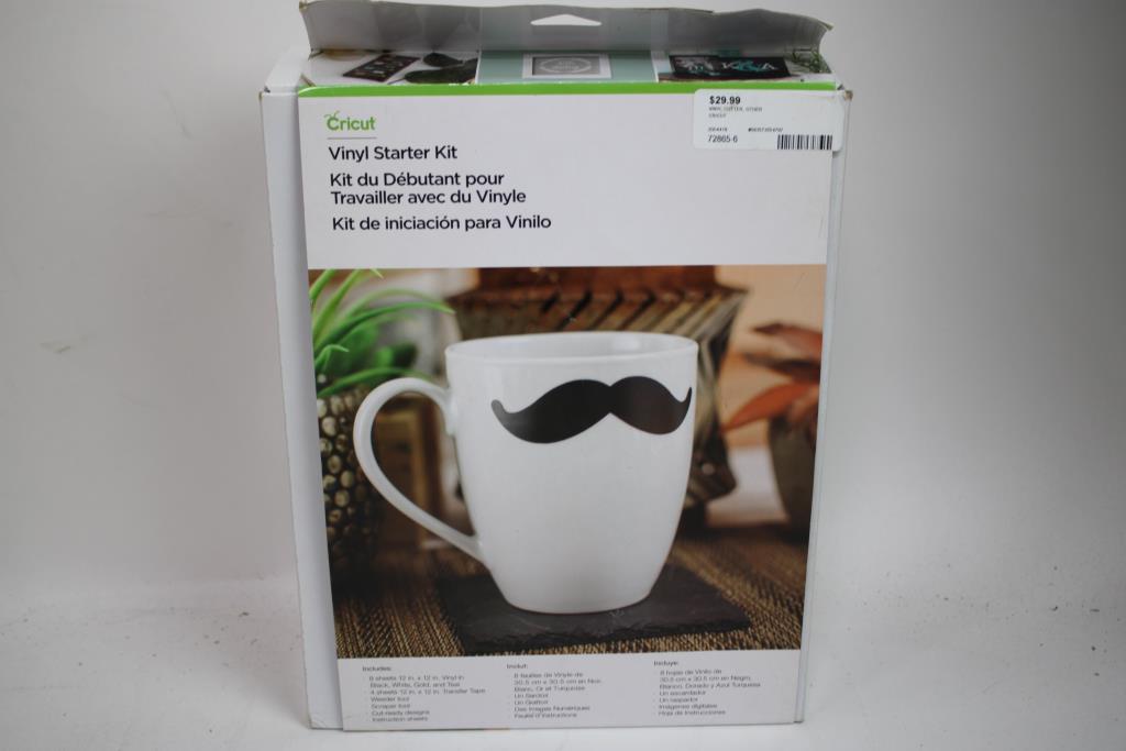 Cricut Vinyl Starter Kit, Brother Embellish Ribbon Printer, Cricut Blades, 8 Pieces