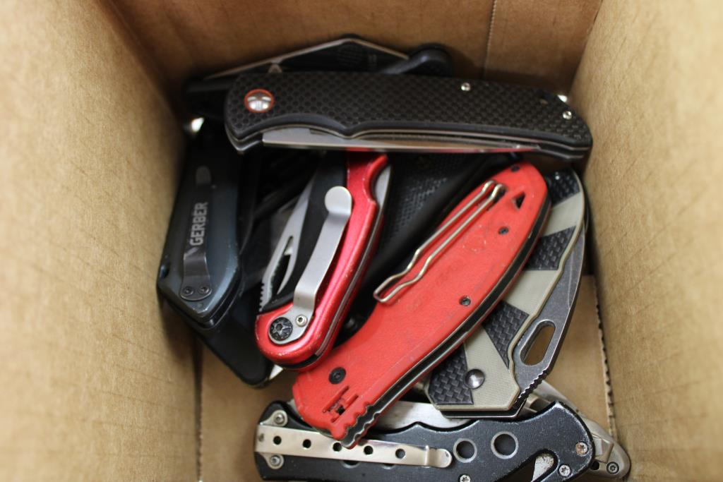 CRKT, Gerber, Sheffield, Cornwell And Other Knives, 14 Pieces