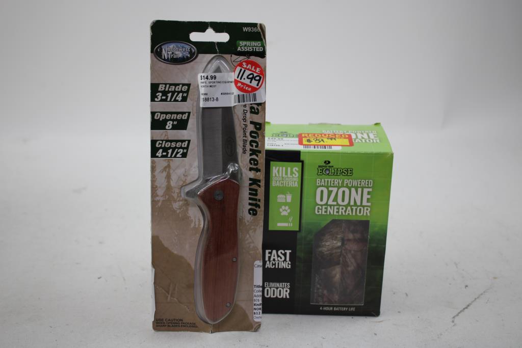 CRKT, Northwest Trail, Gordon Folding Knives, With Ozone Generator, 4 Pieces