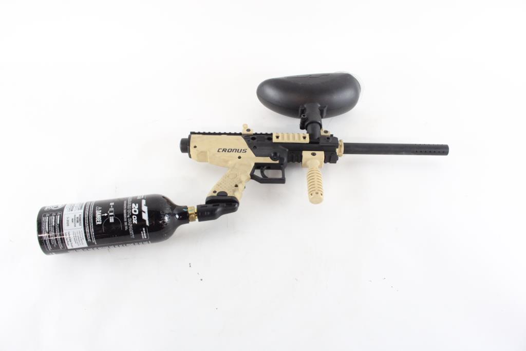 Cronus Paintball Gun With Empty Tank Property Room