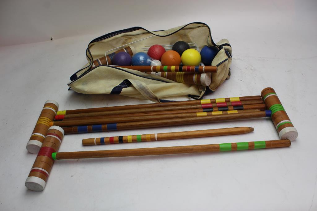 Croquet Set With Carrying Case Property Room