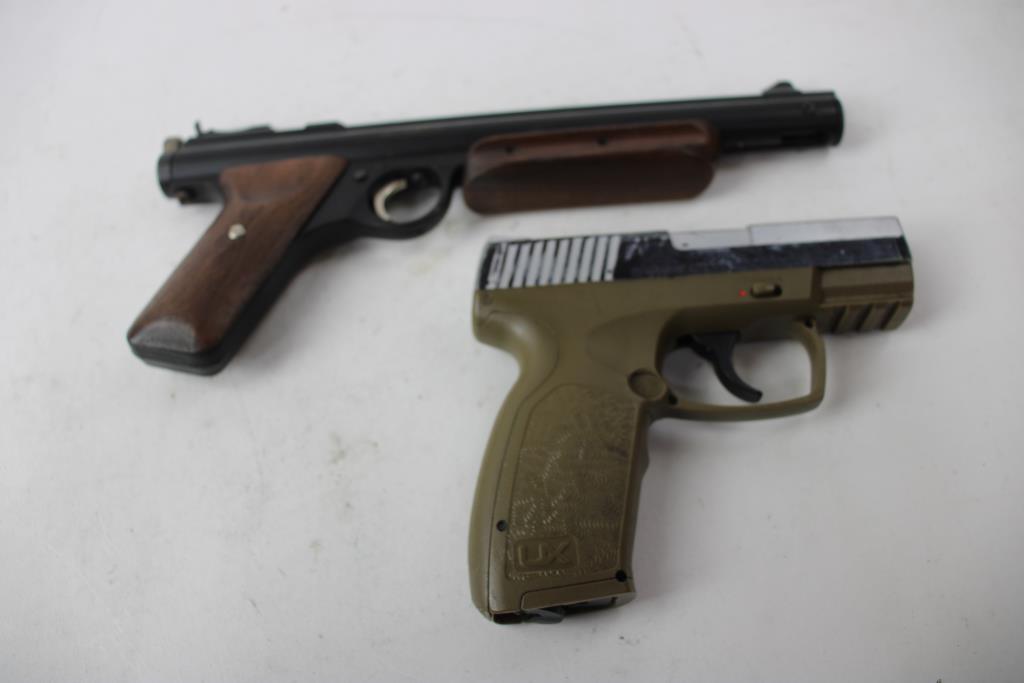 Crosman H9A Pellet Air Gun And Umarex XCP Air Pistol, 2 Pieces With .22 Hunting Pellets