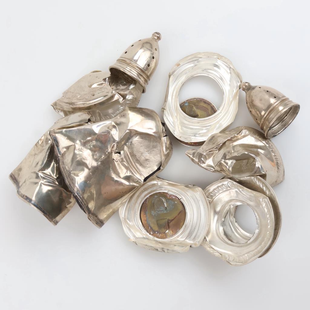 Crown Silver Plated Salt And Pepper Shakers; 2 Pieces