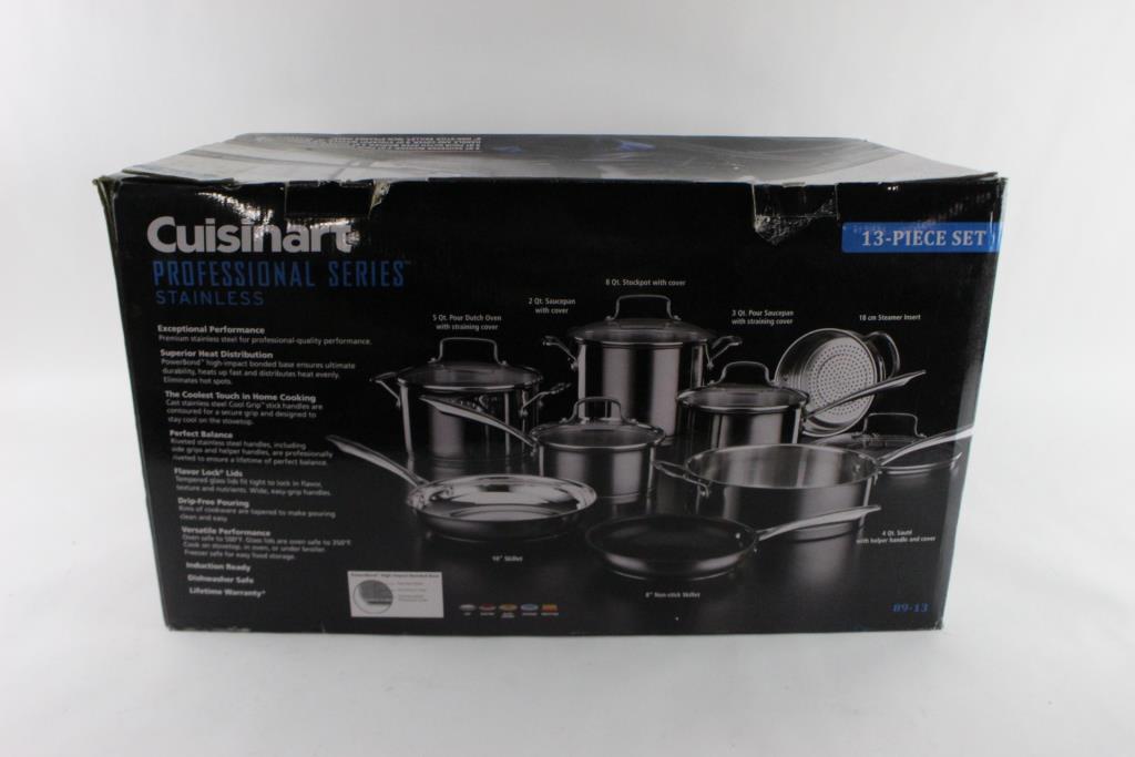 Cuisinart 13Piece Professional Stainless Cookware Set Property Room