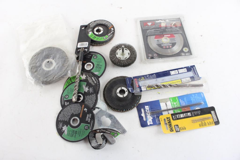 Cut Off Wheel, Drill Bits And More Property Room