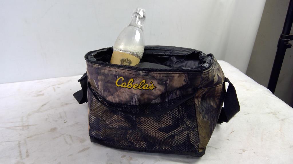 Daisy .177 BB Pellets, Elite Force 6mm BB Pellets, And Cabela's Camo Lunch Bag, 4 Pieces