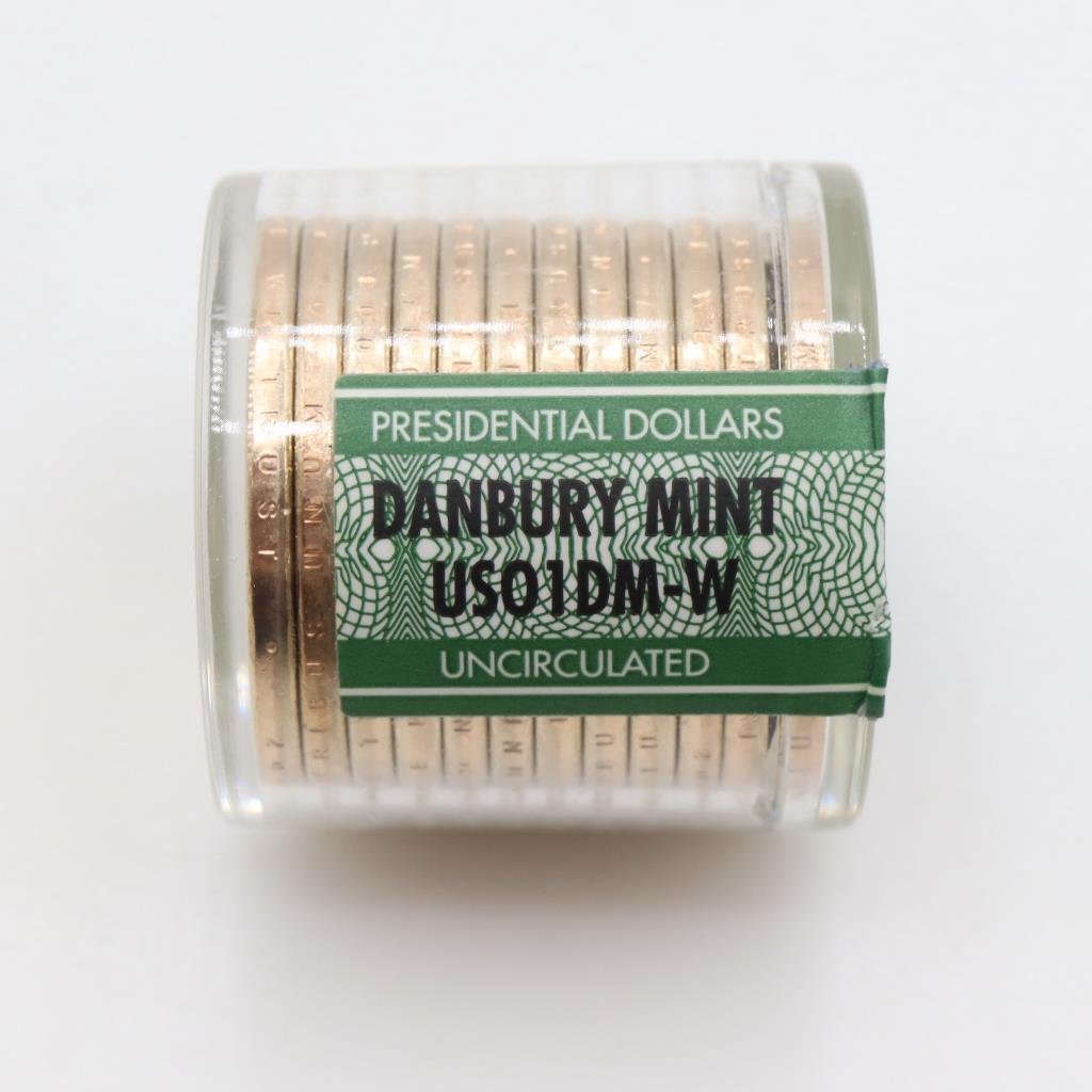Danbury Mint Uncirculated Presidential Dollars, 1 Roll | Property Room