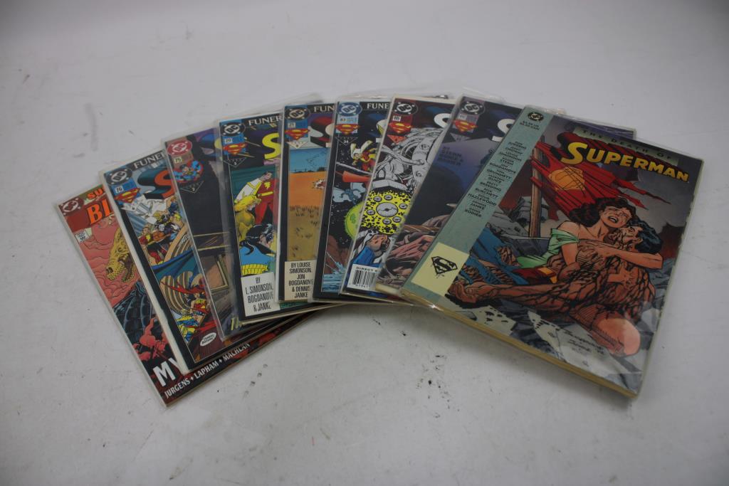 DC Superman Comics - The Death Of Superman, Funeral For A Friend, And More, 17 Pieces