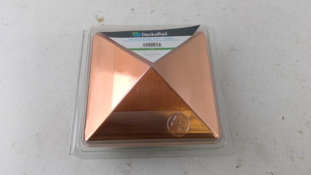 DeckoRail 4x4 Verona Copper High Point For Fences 5+ Pieces