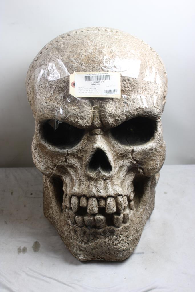 Halloween Skull Lights Night Light, Gothic Stone Horror Skull Lamp, Halloween Decorations Skull Light For Halloween Party And Home Horror Decor, Living Room, Bedroom For Party And Home Horror Decor,L