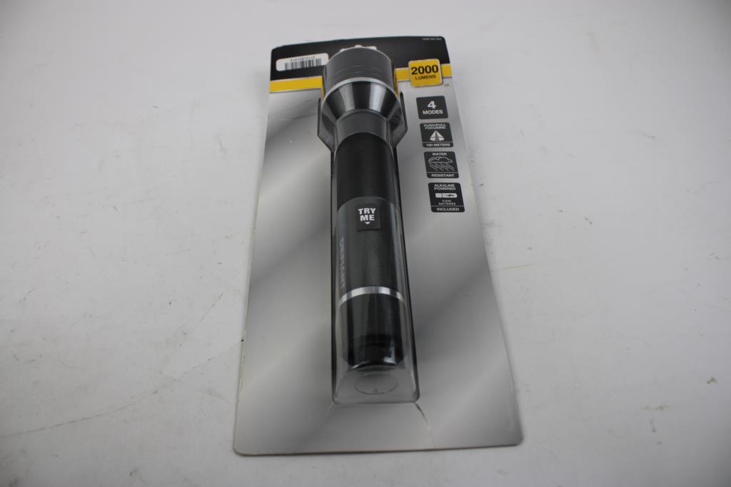 Defiant 2000 Lumen Aluminium Flashlight