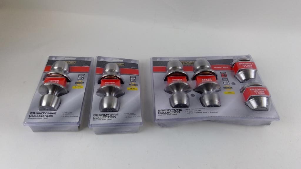 Defiant Doorknob Sets 3 Pieces