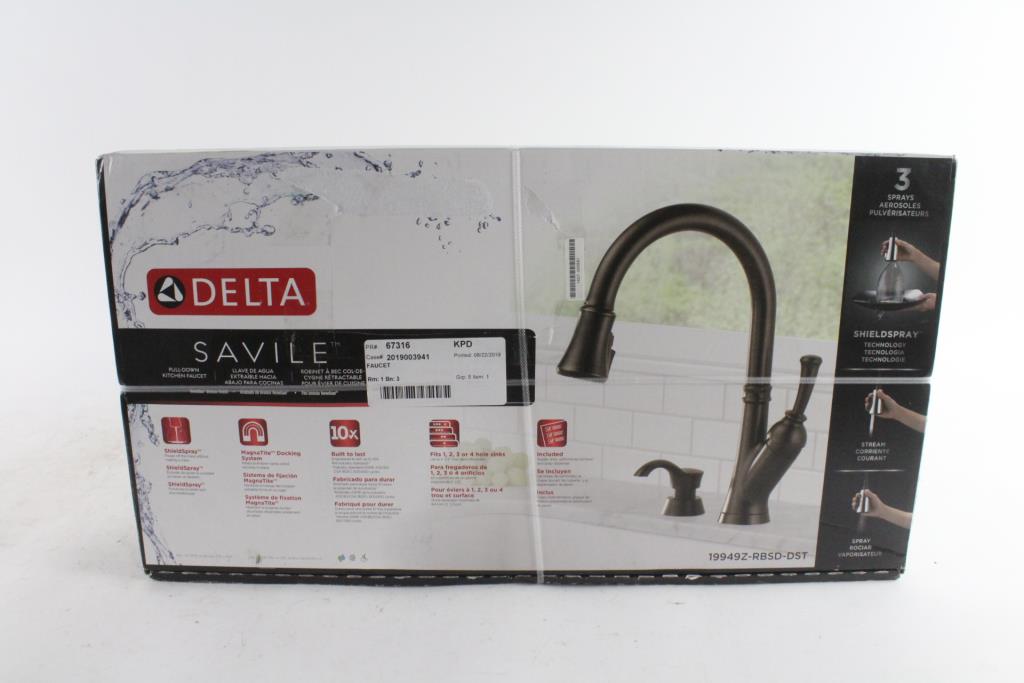 Delta Savile PullDown Kitchen Faucet Property Room