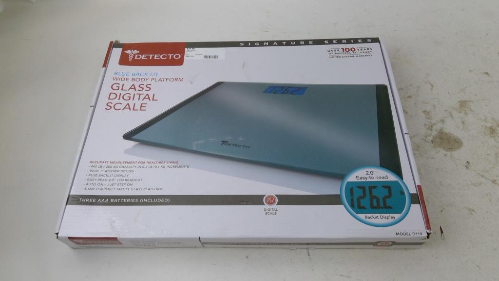 Detecto Glass Digital Scale