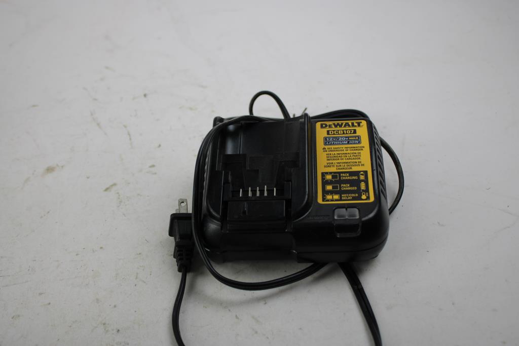 Dewalt 1/2" VSR Drill/Driver, Adjustable Clutch 3/8" VSR Drill, 12v Charger, 3 Pieces