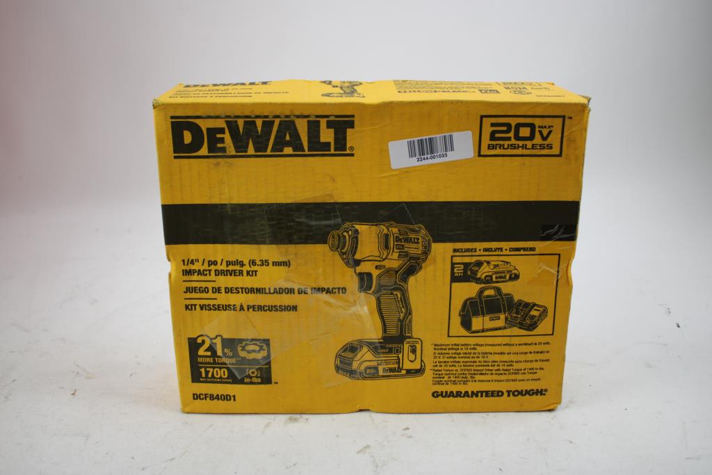 Dewalt 1/4" Impact Driver Kit