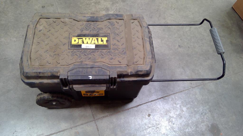 DeWalt 15-Gallon Rolling Tool Chest With Drill Bits, Screwdrivers, And More