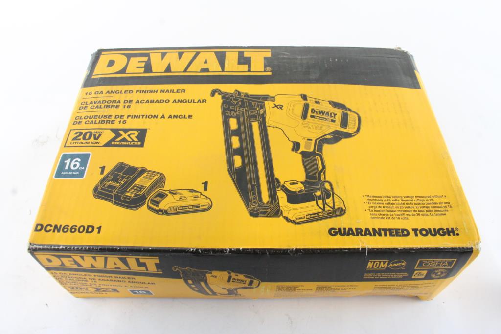 DeWalt 16 GA Angled Finish Nailer Property Room