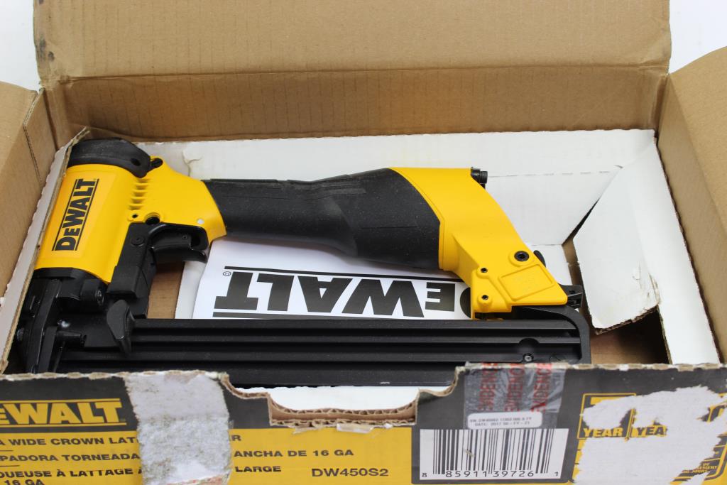 Dewalt 16 GA Wide Crown Stapler Property Room