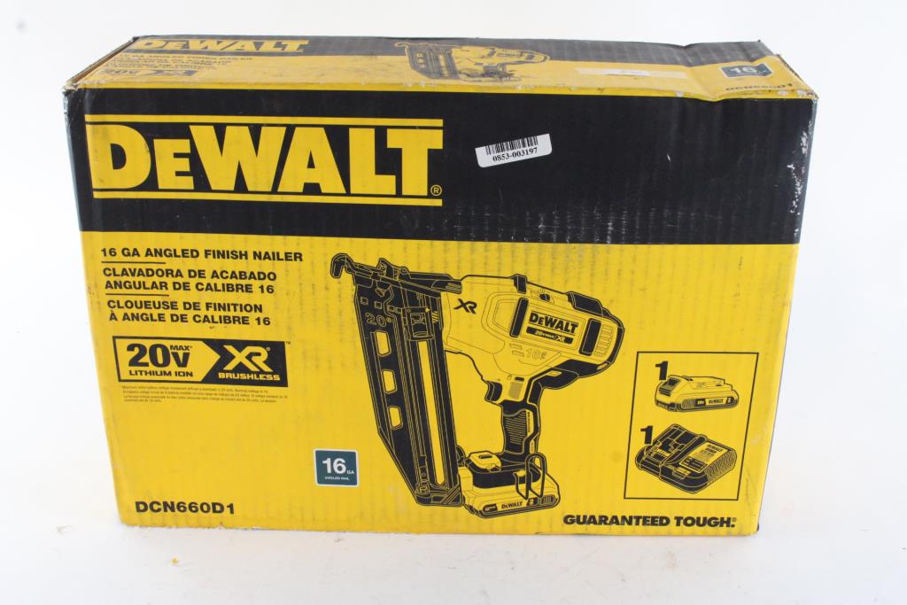 DeWalt 16 Gauge Angled Finish Nailer Property Room