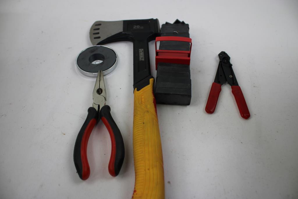 Dewalt 20oz Axe, Milwaukee Cable Stripper, & More, 9 Pieces