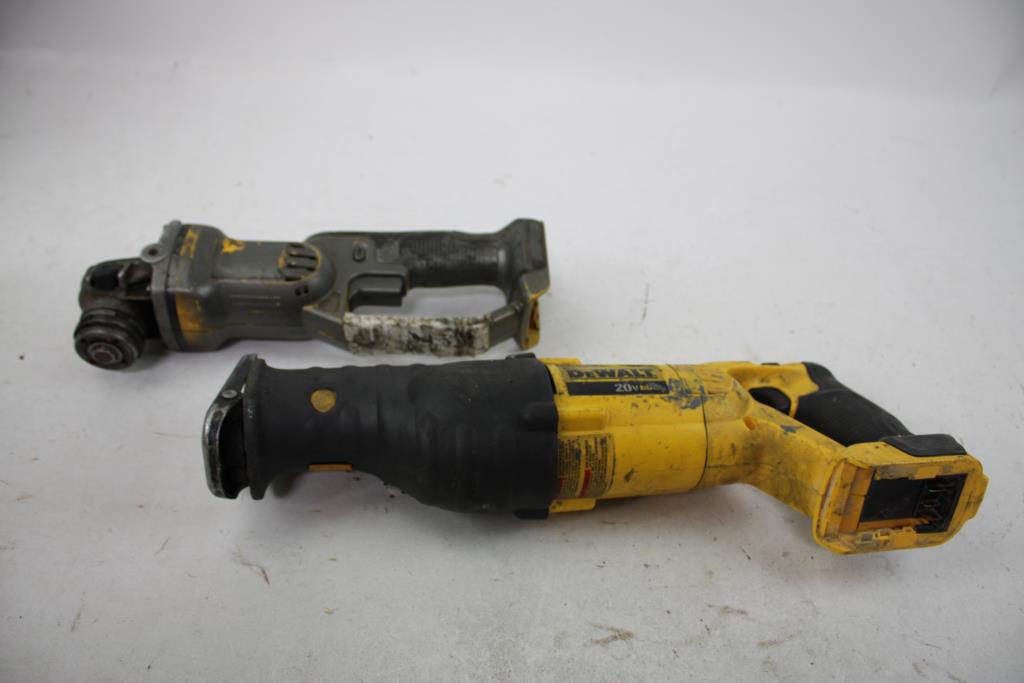 Dewalt 20V Cordless Reciprocating Saw & Angle Grinder