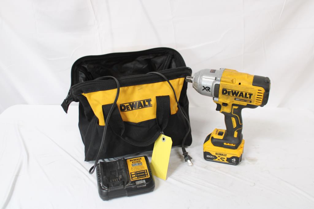 Dewalt 20V Max High Torque Impact Wrench With Single Port Charger
