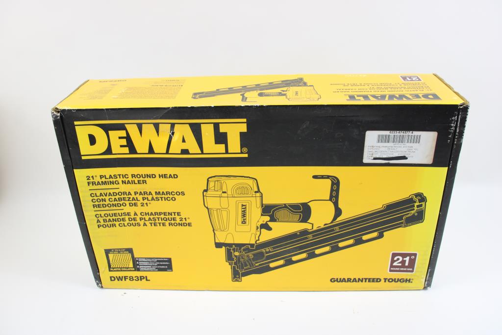 Dewalt 21 Plastic Round Head Framing Nailer Property Room