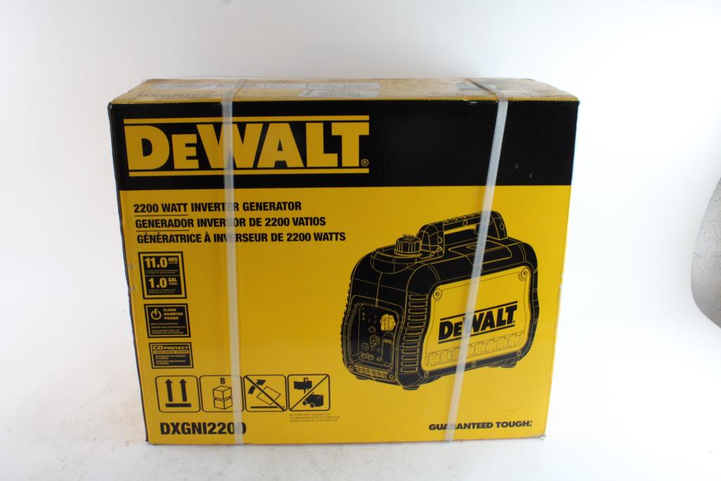 DeWalt 2200 Watt Inverter Generator Property Room