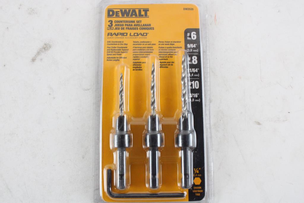 DeWalt 3 Pack Countersink Bit Set Property Room