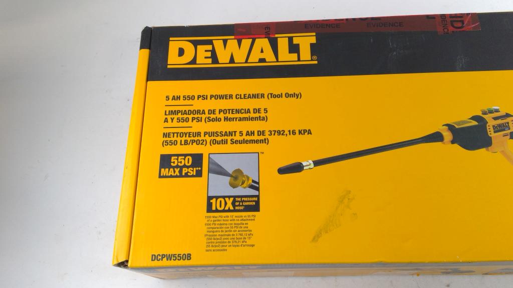 Dewalt 5 Ah 550 PSI Power Cleaner