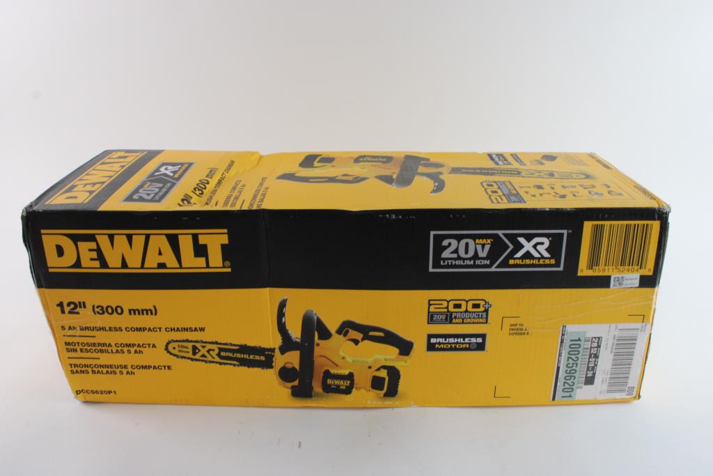 DeWalt 5 Ah Brushless Compact Chainsaw Property Room