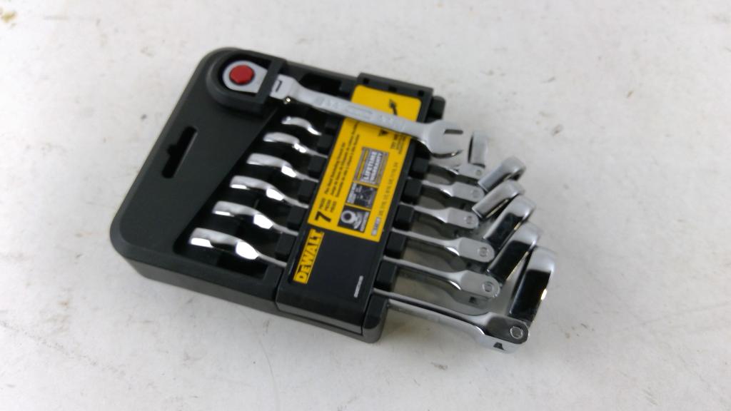 Dewalt 7 Piece Flex Head Ratcheting Wrench Set