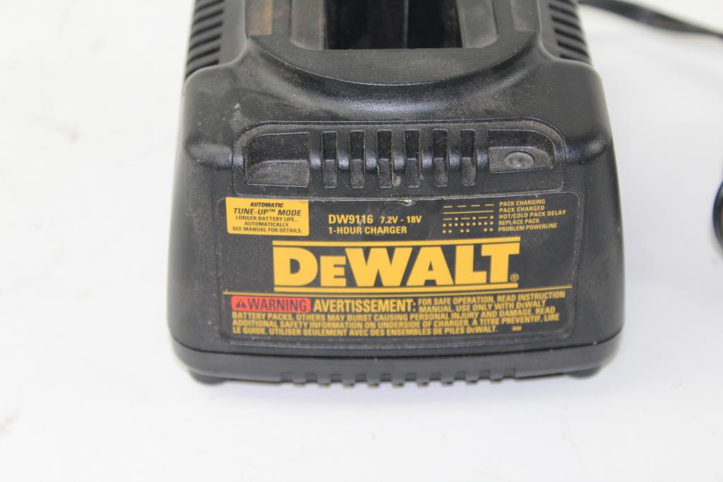 Dewalt 7.2V 18V 1 Hour Battery Charger , Model Dw9116 Property Room
