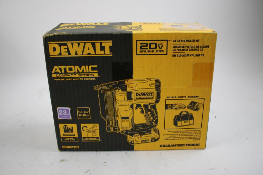 Dewalt Atomic Compact Series 23-Gauge Pin Nailer Kit