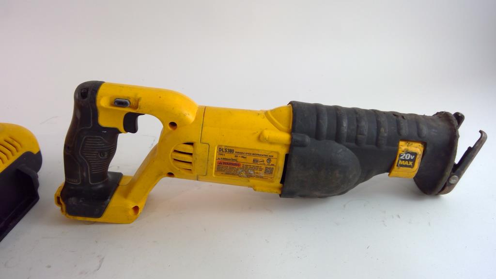 DeWalt Battery Charger And Reciprocating Saw, 2 Pieces Property Room