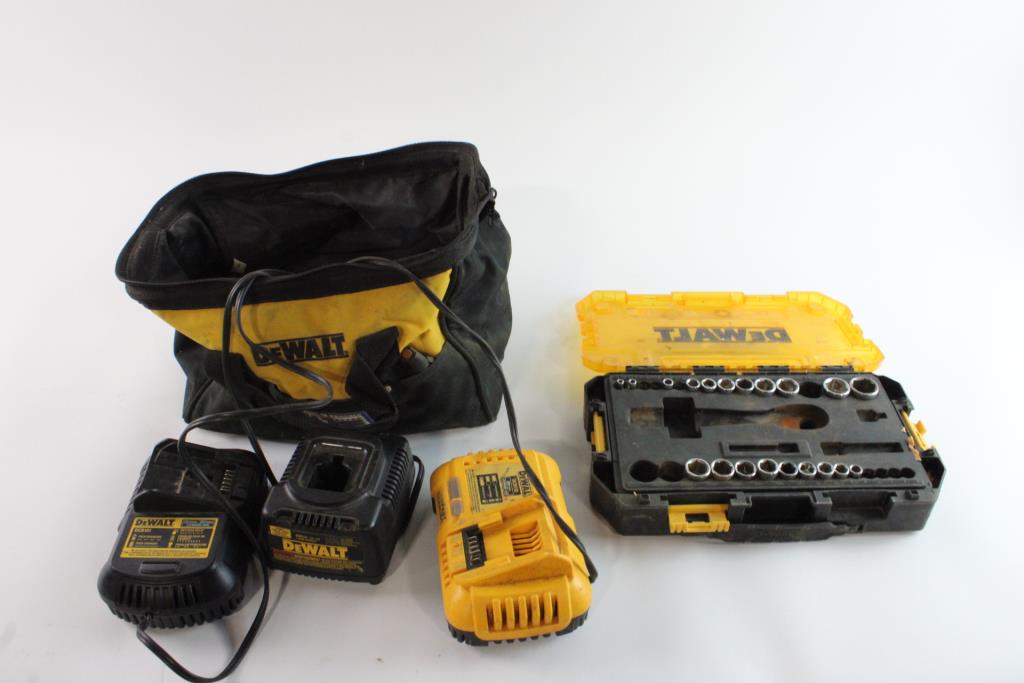 DeWalt Battery Chargers And More, 3+ Pieces Property Room