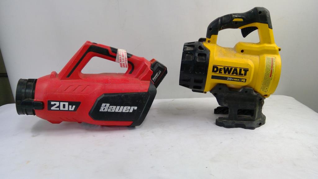 Dewalt Blower, And Bauer Blower, 2 Pieces