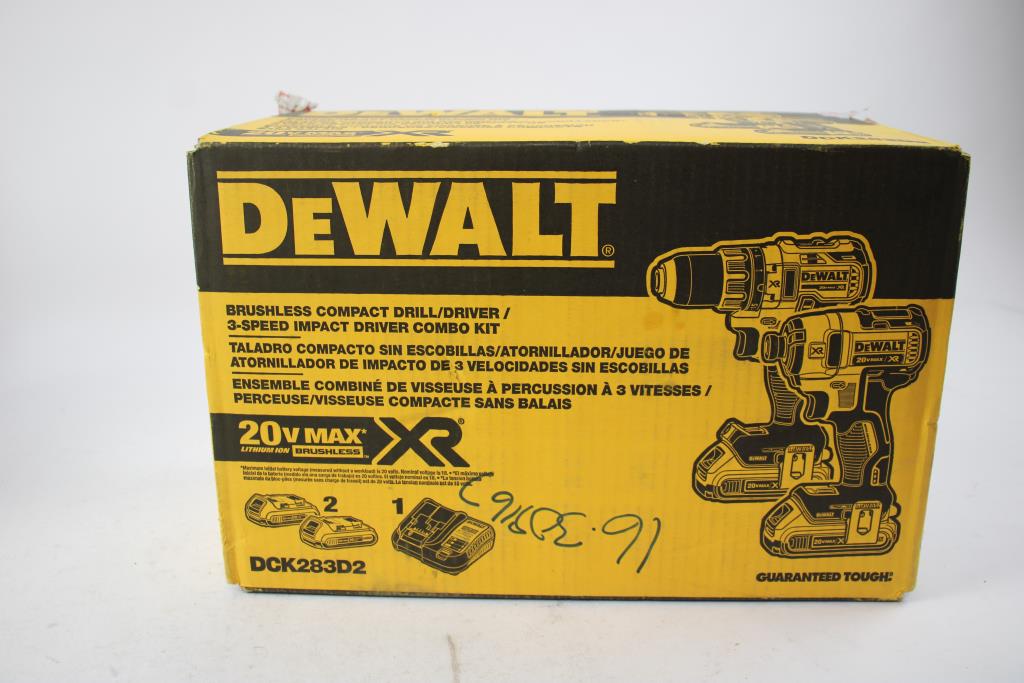 DeWalt Brushless Cordless Drill/Driver/Impact Driver Combo Kit
