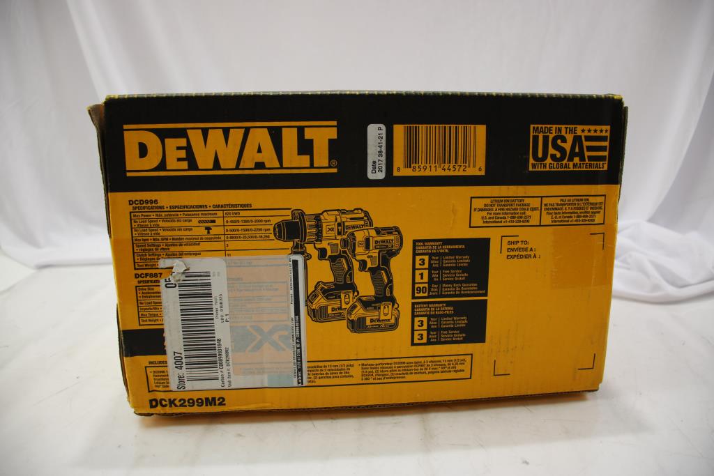 Dewalt Brushless Hammerdrill/ Impact Driver Combo Kit 20V Property Room