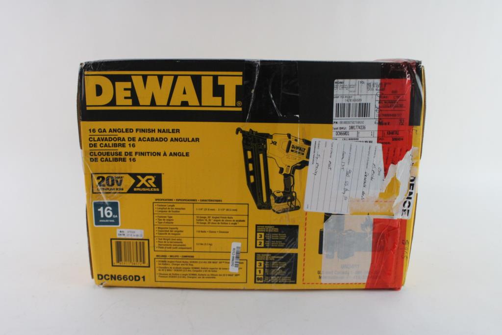 DeWalt Cordless Angled Finish Nailer Property Room
