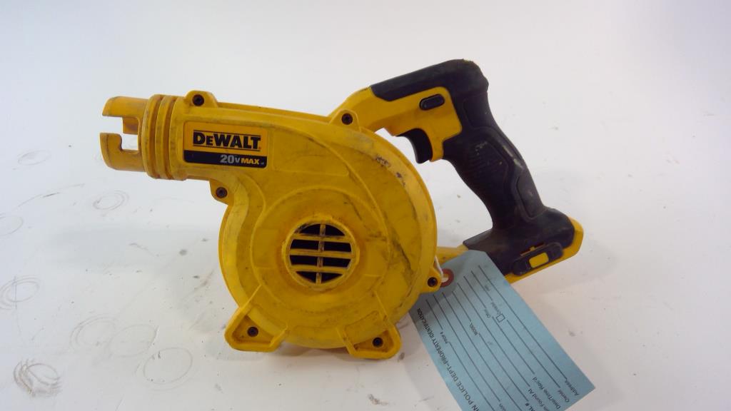 Dewalt cordless blower property room