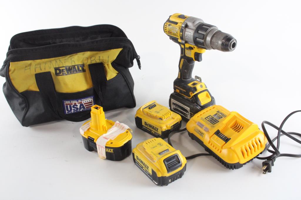 DeWalt Cordless Drill, Batteries & Charger, 6+ Pieces Property Room