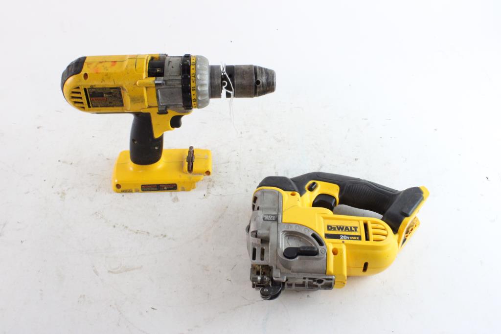 DeWalt Cordless Drill & Jig Saw, 2 Pieces Property Room