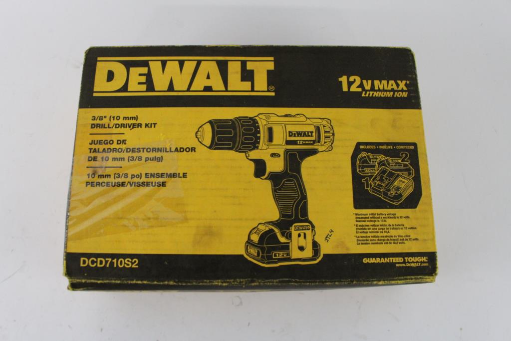 DeWalt, Cordless Drill/driver, 2 Batteries And Charger Property Room DeWalt, Cordless Drill/driver, 2 Batteries And Charger Property Room